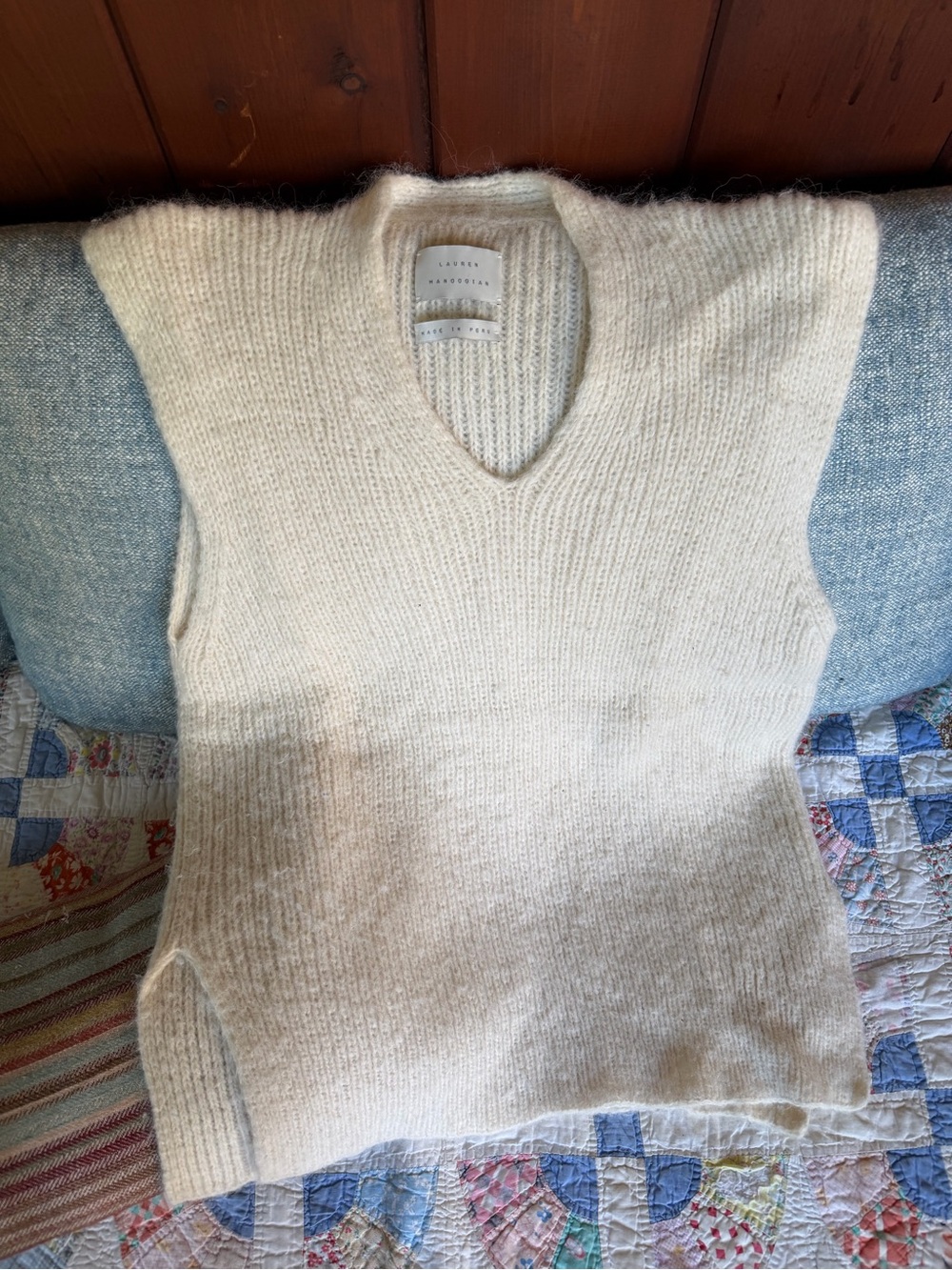 Lauren manoogian sweater vest one size